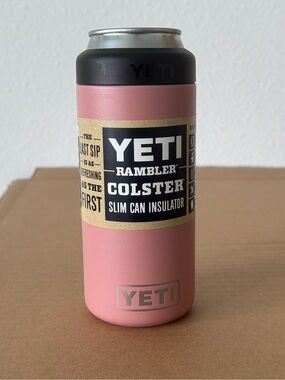 YETI Rambler Colster Slim Can Insulator - Sandstone Pink